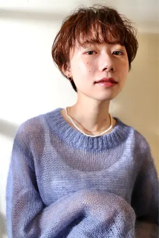 ショート パーマ さかい なつみのヘアスタイル