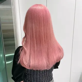 セミロング カラー 🤍💕ブリーチカラ ーAyaka💕🤍のヘアスタイル