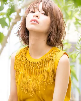 ミディアム カラー 博多|Sakurai Ayumiのヘアスタイル