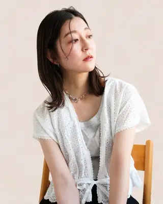 セミロング カラー 銀座⚜️【脱白髪染め 美髪矯正】トグチのヘアスタイル