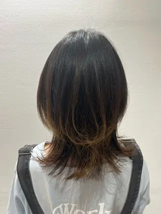 ミディアム 小顔似合わせカット/ レイヤー/mai‪のヘアスタイル