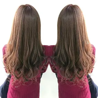 ロング れん/ハイトーン /エクステ/韓国風のヘアスタイル