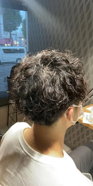 ショート パーマ メンズ Re:nk hair&relaxのヘアスタイル