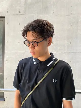 ショート メンズ おしゃれパーマ メンズ特化/みーまんのヘアスタイル