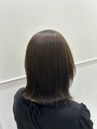 セミロング カラー 日南乃/柔らか ブラウンカラーのヘアスタイル