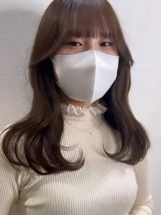 セミロング 剣持友希/ifh iizuka/高崎のヘアスタイル