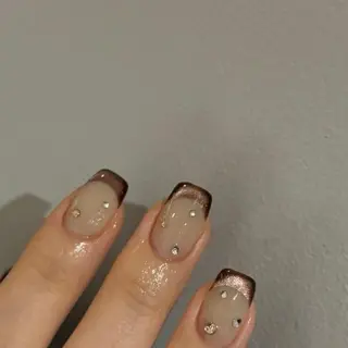 ネイル unwind ┊︎冬っぽネイル🧸のネイルデザイン