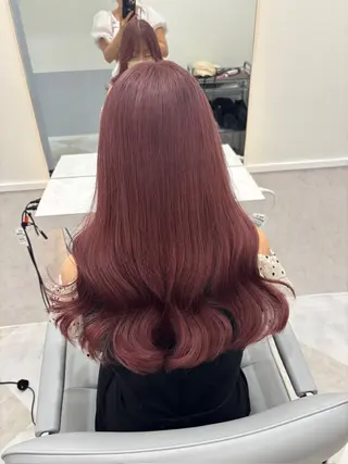 ロング 💎のぼりゆい/大須 ブリーチなしWカラーのヘアスタイル