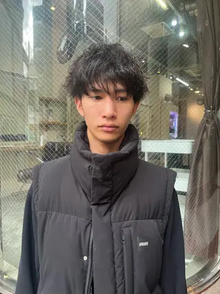 ショート パーマ メンズ 立川サラスト/ ku-ta🎟のヘアスタイル