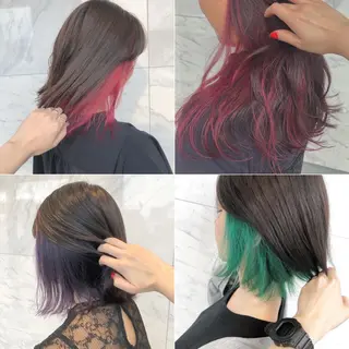 ロング カラー ヘアアレンジ 吉野 優子のマツエク・マツパデザイン