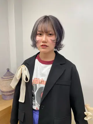 ミディアム 神田 凜音のヘアスタイル