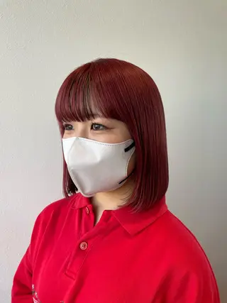 ミディアム 木村 架音のヘアスタイル