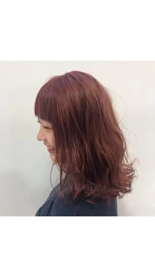 セミロング カラー 🌻Insta指名 NO.1🌻Shoのヘアスタイル