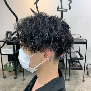 ショート パーマ メンズ メンズ特化美容師/ 藤戸 椋のヘアスタイル