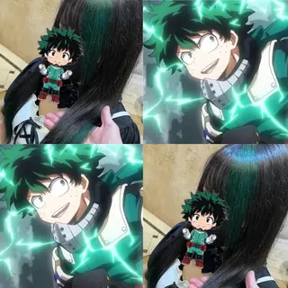 ミディアム ブリーチなしダブル カラー縮毛矯正　下野のヘアスタイル