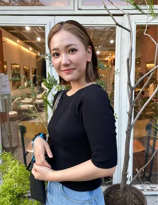 ミディアム iru所属・mi kiのヘアスタイル