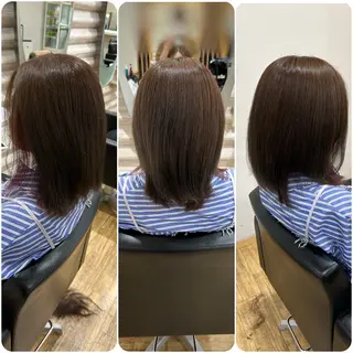 ミディアム カラー カラーダメージが艶々 『ケア特化店』KONのヘアスタイル