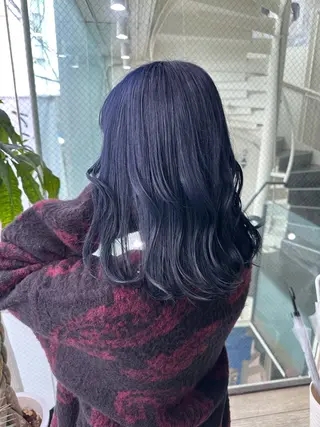 セミロング カラー ヘアアレンジ 久米 治仁のヘアスタイル