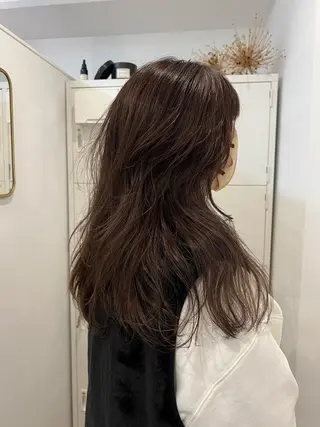 セミロング カラー ショート・ボブパーマ 指名No.1かけるのヘアスタイル