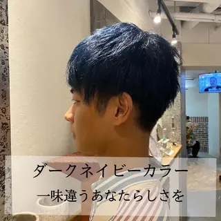 ショート カラー メンズ ブリーチ特化/レイヤ ーカット🥀マサルのヘアスタイル