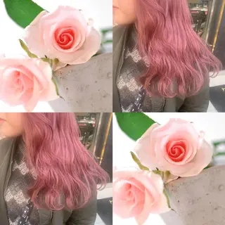 ミディアム カラー ヘアアレンジ チャンモリパーマ/韓 国/Minami🦋のヘアスタイル