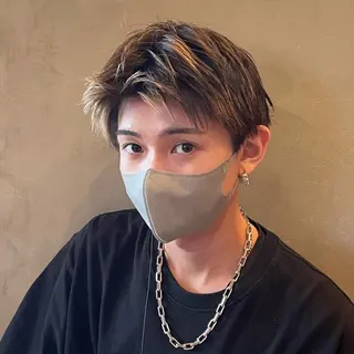 カラー メンズ カラー/韓国レイヤー /ブリーチ/hinaのヘアスタイル