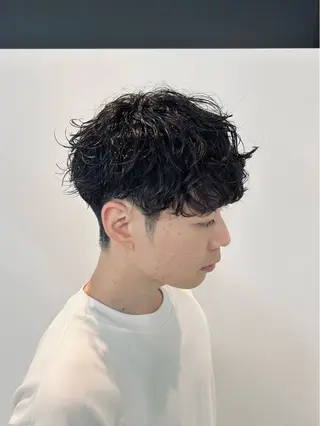 ミディアム パーマ メンズ 🏁メンズパーマ/ RYOYAのヘアスタイル