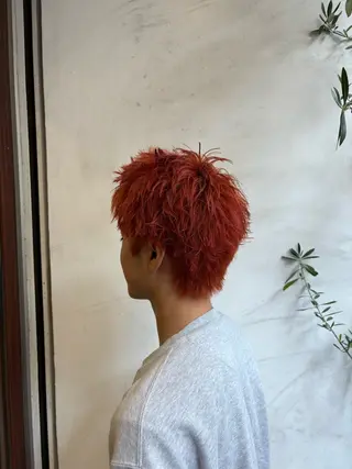 カラー メンズ ブリーチ予約率90% 以上✨森山陽向のヘアスタイル