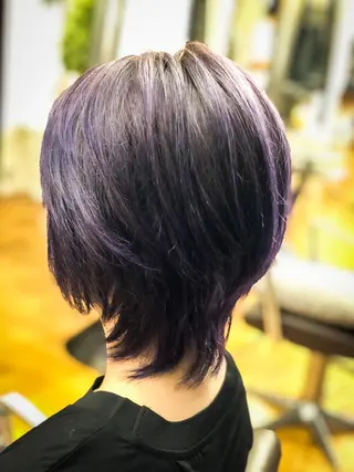 ショート カラー Of HAIR所属・✨デザインカラー✨ ハイトーン　森貴章のヘアスタイル