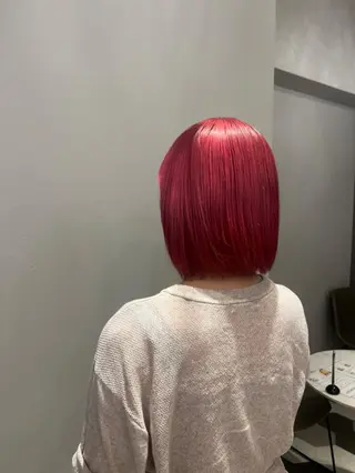 ミディアム カラー シェアハピ 雪本☃️のヘアスタイル