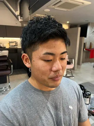 メンズ 縮毛矯正/髪質改善/ ハイトーン/Makoのヘアスタイル