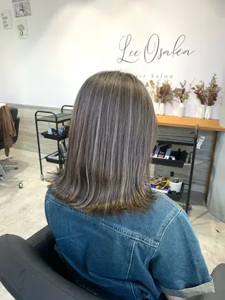 ミディアム shes茶屋町アリサ 🎀顔周り×韓国風のヘアスタイル