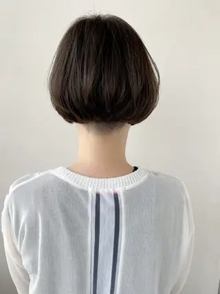 ショート ボブ/ショートボブ/ 岡山駅/別曽遥也のヘアスタイル