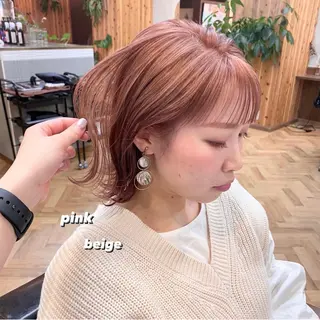 ミディアム カラー パーマ ヘアアレンジ メンズ キッズ ネイル マツエク・マツパ EMANON梅田店所属・前川 朋香のヘアスタイル