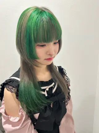 ミディアム カラー 青木 光太朗のヘアスタイル