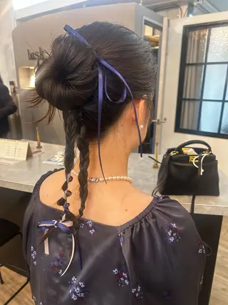 ヘアアレンジ 🤍ハイトーン🤍 マツモトミナミ🦋のヘアスタイル