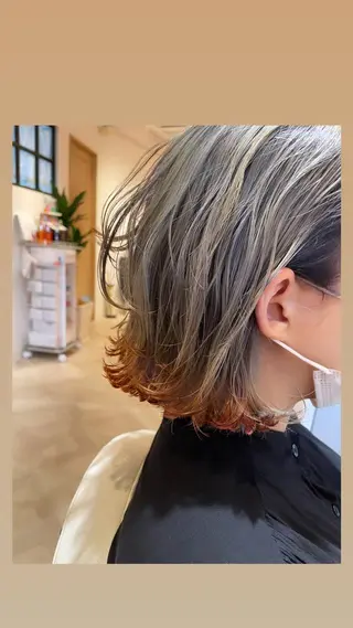 ショート カラー 髪質改善×縮毛矯正 HairDr.LINO駒沢【リノ】所属・mam. mamicoのヘアスタイル