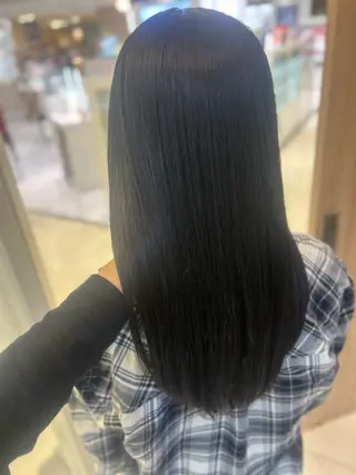 ロング パーマ 艶質改善/縮毛矯正 ササキナツミのヘアスタイル
