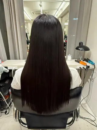 ロング パーマ 髪質改善for doll所属・haru 髪質改善サロンのヘアスタイル