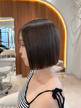 ショート カラー パーマ 渋谷ボブ/ショート 特化田中航平のヘアスタイル