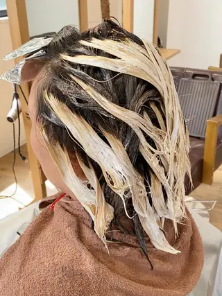 ミディアム カラー KIZU 髪質改善 オカルト怪談のヘアスタイル