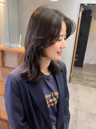 ミディアム rena ✶伏見/パーマのヘアスタイル