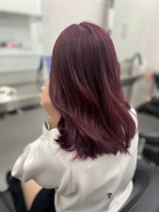 セミロング カラー ヘアアレンジ 愛されカラー🩷 はるなのヘアスタイル