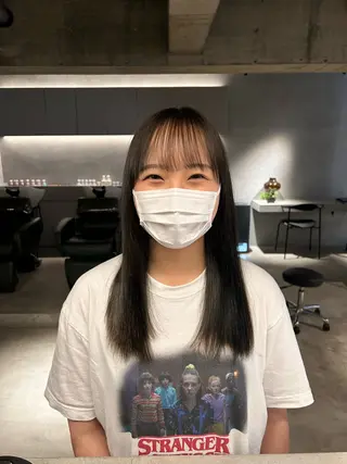 ロング カラー 中村 衣里のヘアスタイル