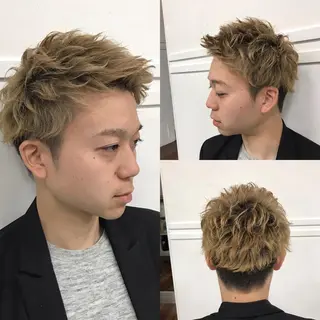 ショート メンズ 縮毛/レイヤー 韓国/橋口のヘアスタイル
