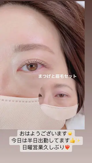 マツエク・マツパ アイブロウ プル eyelashのマツエク・マツパデザイン