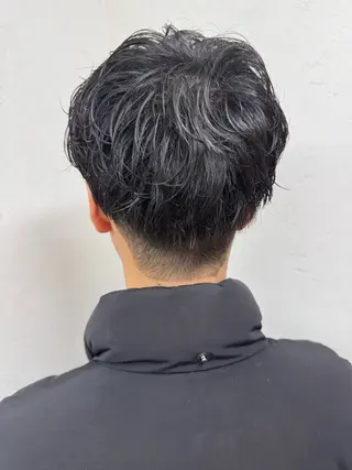 ショート パーマ メンズ パーマ/ハイトーン /吉田眞のヘアスタイル