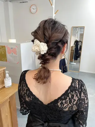 ミディアム Click所属・クニモト ハルナのヘアスタイル