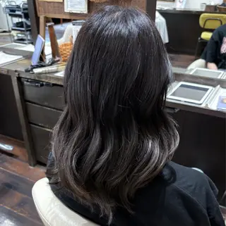 ロング カットモデル/ 松浦愛莉のヘアスタイル