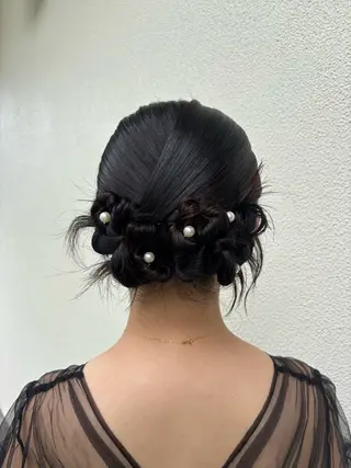 ミディアム ヘアアレンジ 浴衣ヘア ∕nakamuraのヘアスタイル
